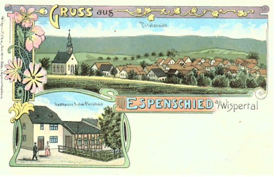 Cartão Postal de Espenschied emitido em 1908